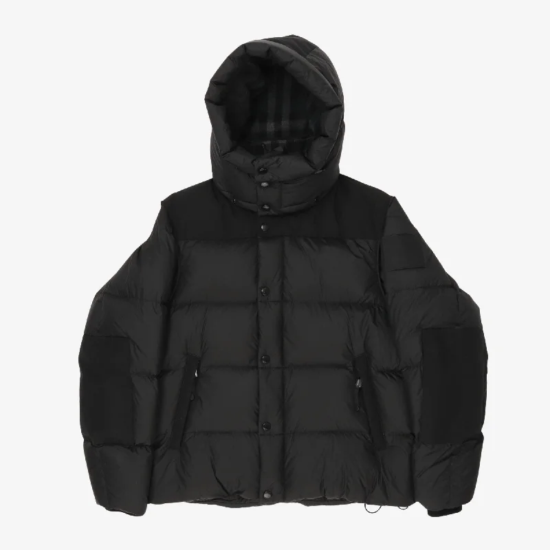 Detachable Sleeve Nylon Puffer Jacket