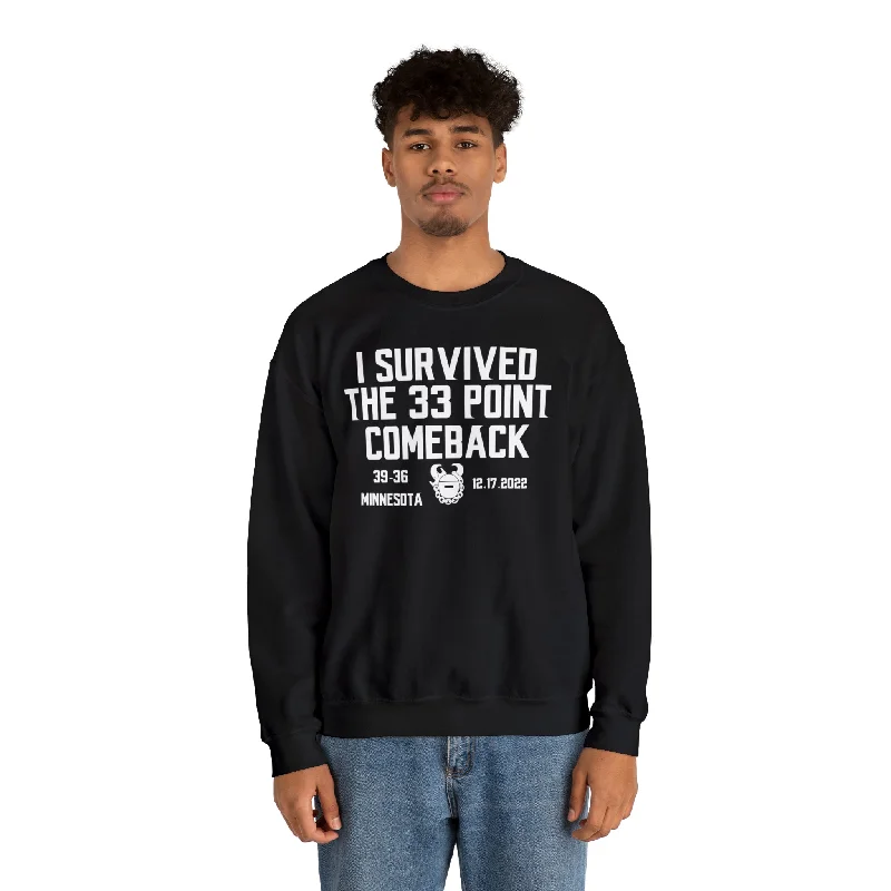 Unisex Heavy Blend™ Crewneck - Survived the 33 Point Comeback