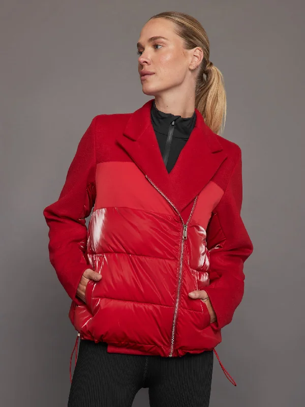 Blazer Puffer - Haute Red