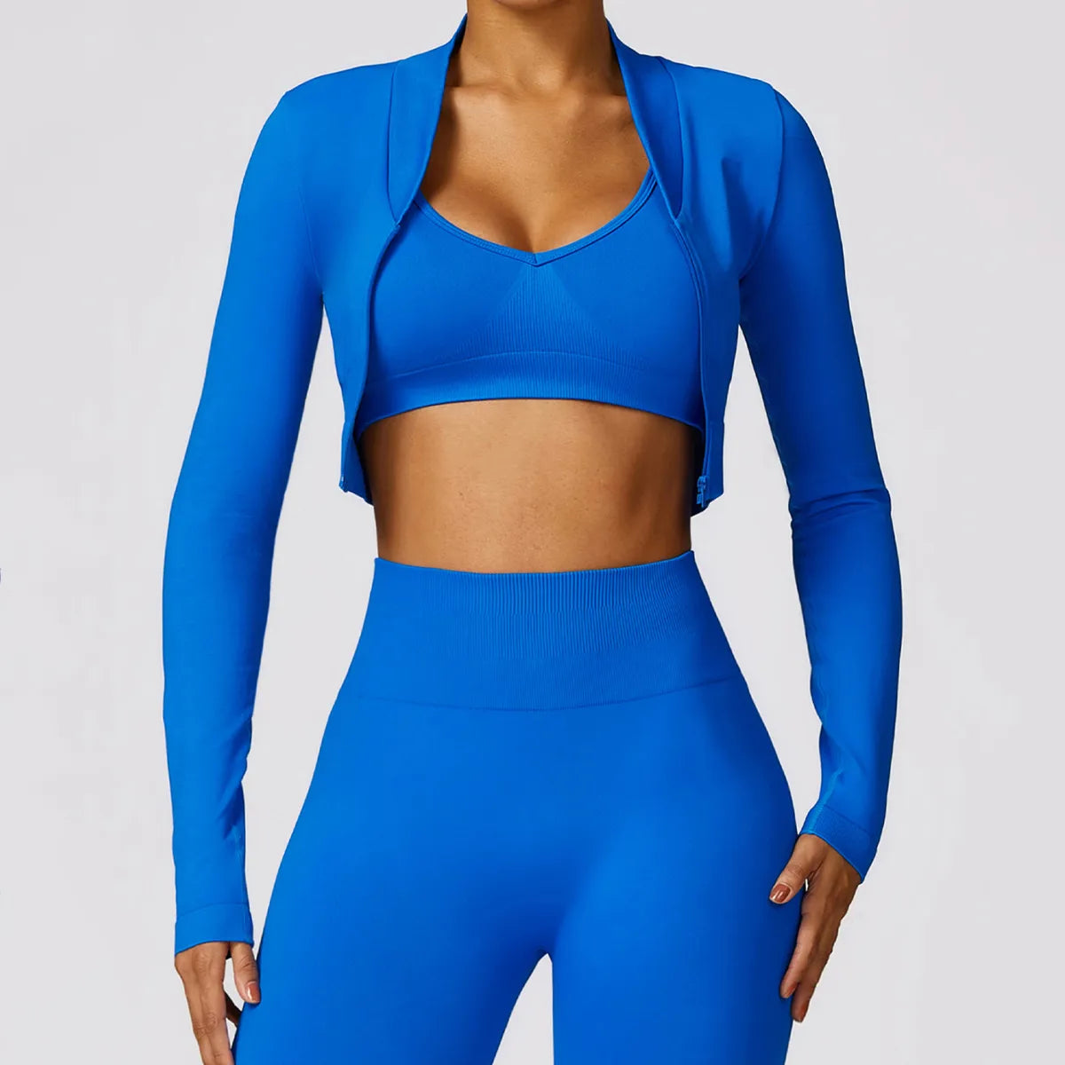 SPARK Seamless Fitness Crop Jacket ZC7502