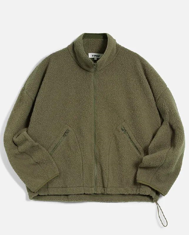 Aaron Zip Fleece OLIVE