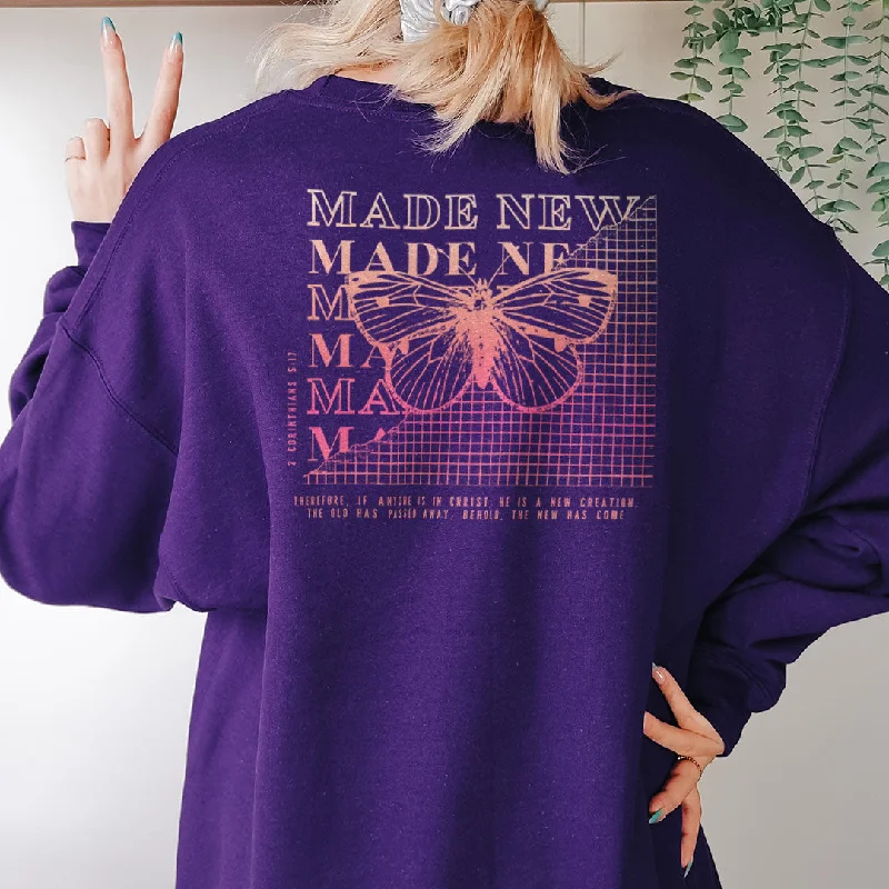 Made New Boho Butterfly Back Print Sweatshirt