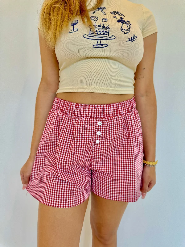 Amaia red shorts