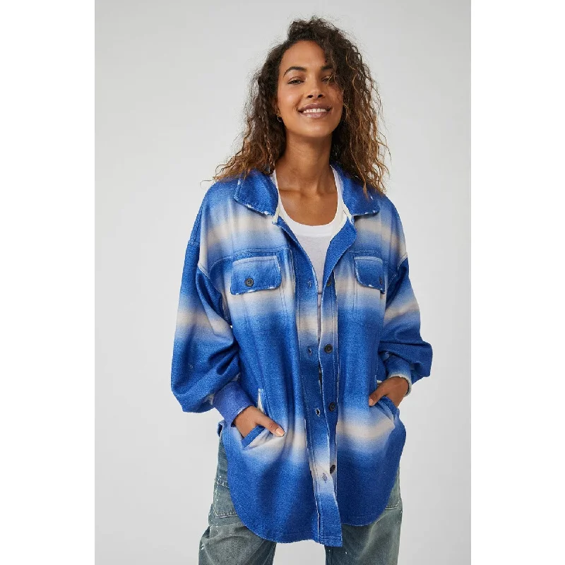 Deep Sea Oversized Shirt Jacket