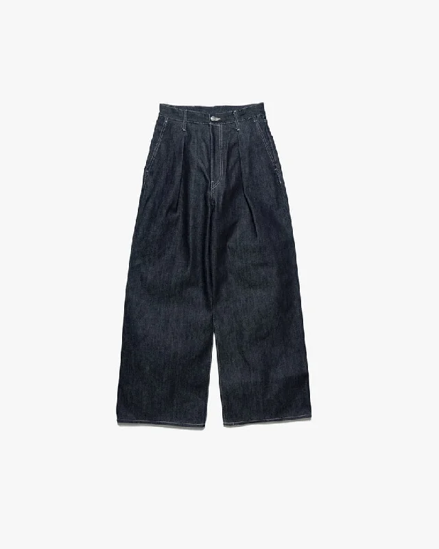 Selvage Denim Two Tuck Wide Pants