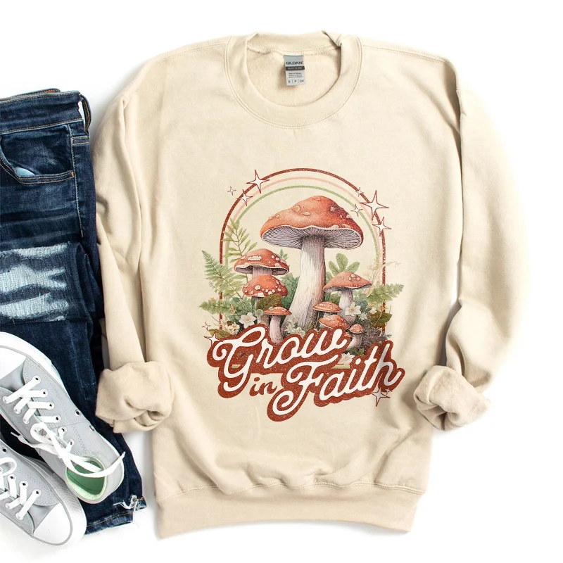 Grow in Faith Mushrooms Sweatshirt