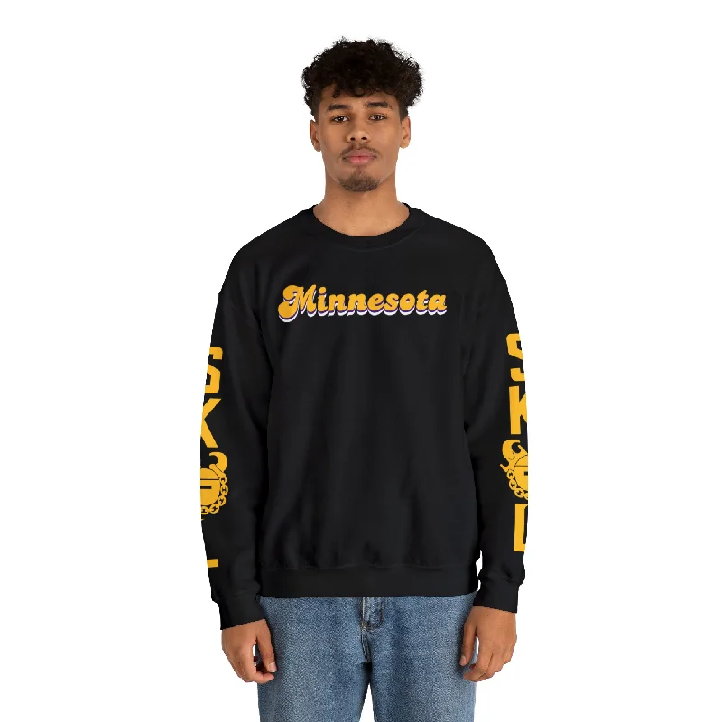 Unisex Heavy Blend™ Crewneck - Minnesota (Retro) + The Original (Sleeves)