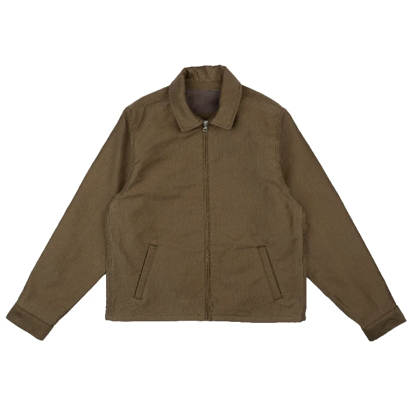 Zip Jacket - Brushed Jungle Cloth - Army