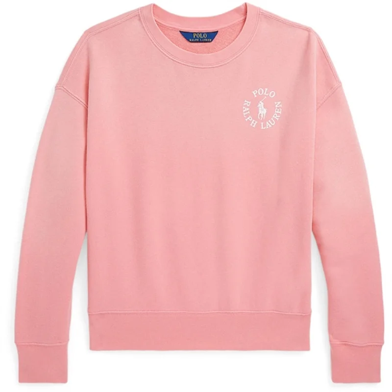 Polo Ralph Lauren Girl Sweatshirt Ribbon Pink