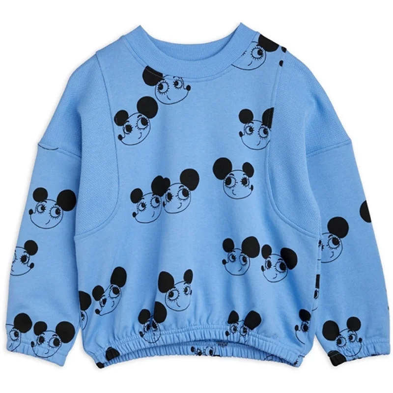 Mini Rodini Ritzrats Aop Sweatshirt Blue