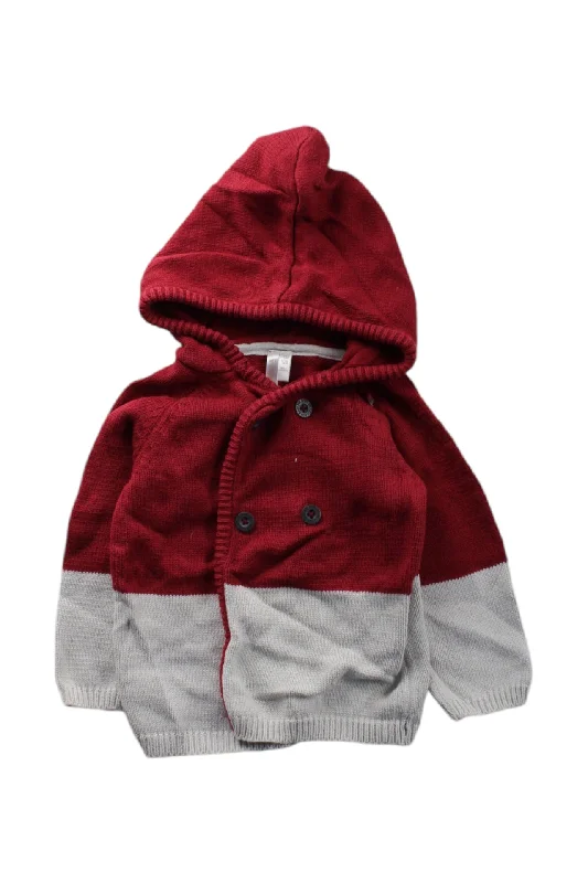 Orchestra Hooded Buttoned Cardigan 3-6M