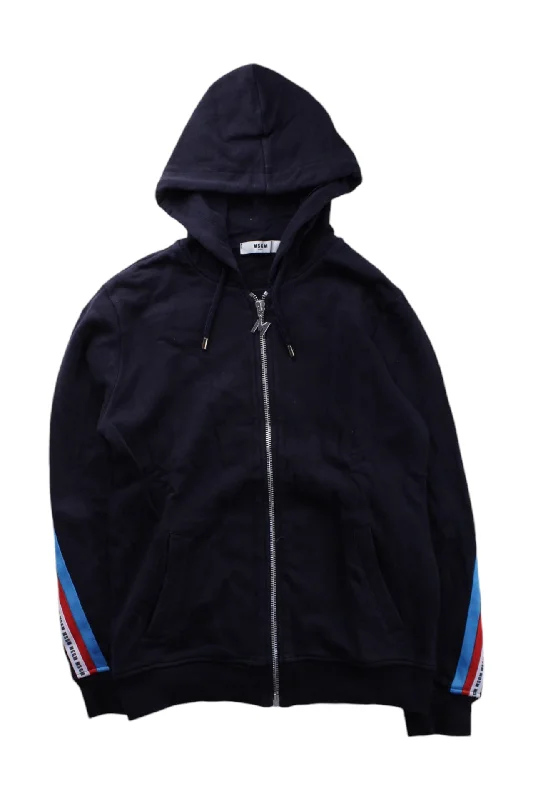 MSGM Hooded Zippered Sweatshirt 10Y