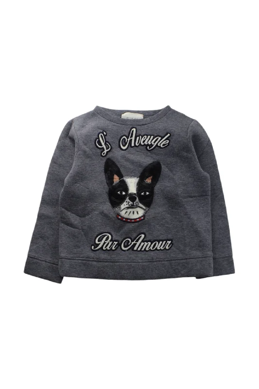 Gucci Crewneck Sweatshirt With Animal Design Size 6T