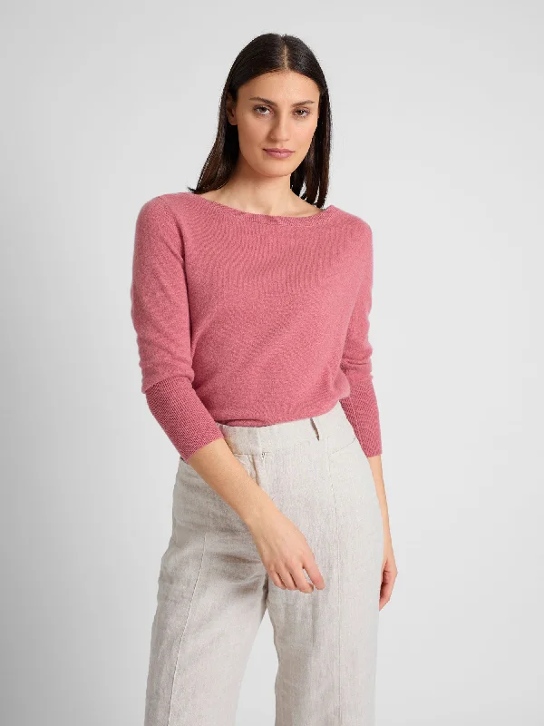 Cashmere sweater "Asta" - pink berry