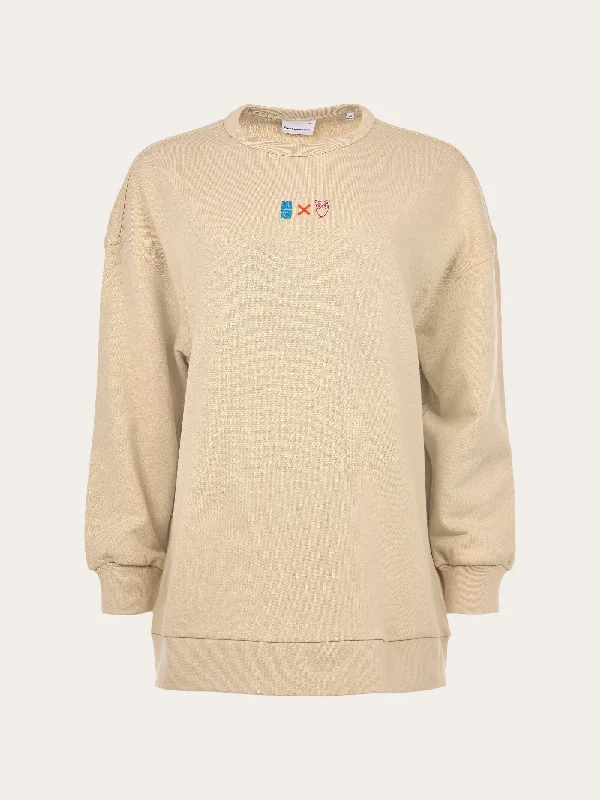 WATERAID big logo oversize sweat - Safari