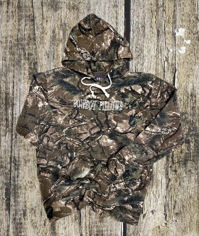 Cowboy Pillows Embroidered Camo Pullover