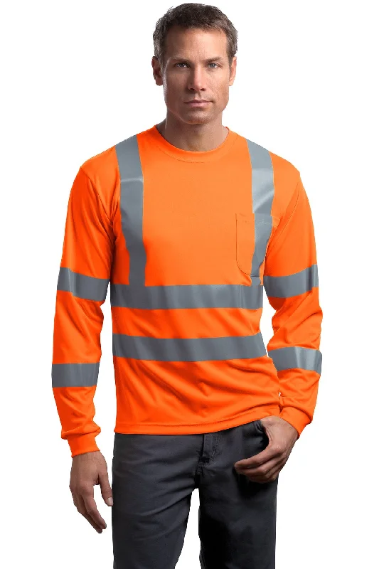 CornerStone - ANSI 107 Class 3 Long Sleeve Snag-Resistant Reflective T-Shirt. CS409