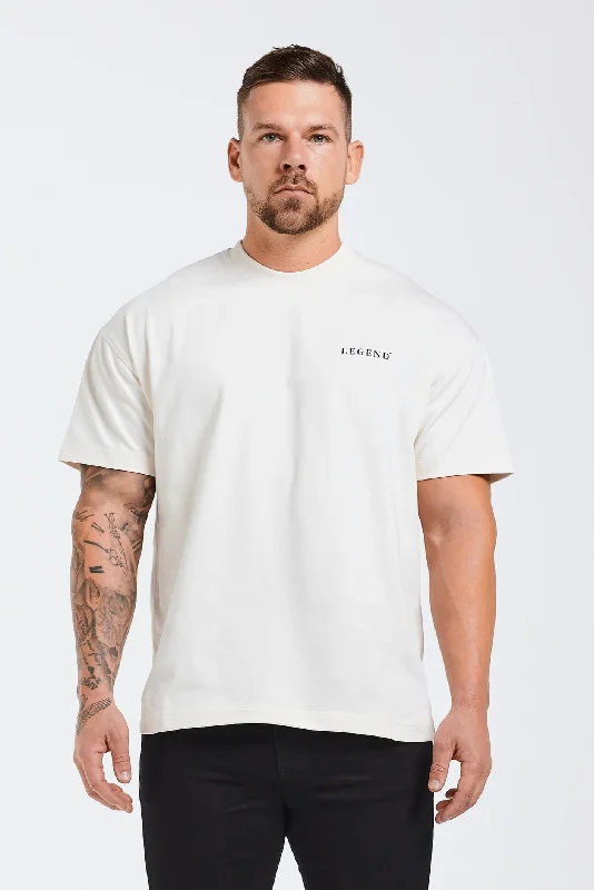 HEAVYWEIGHT LEGEND T-SHIRT - CREAM