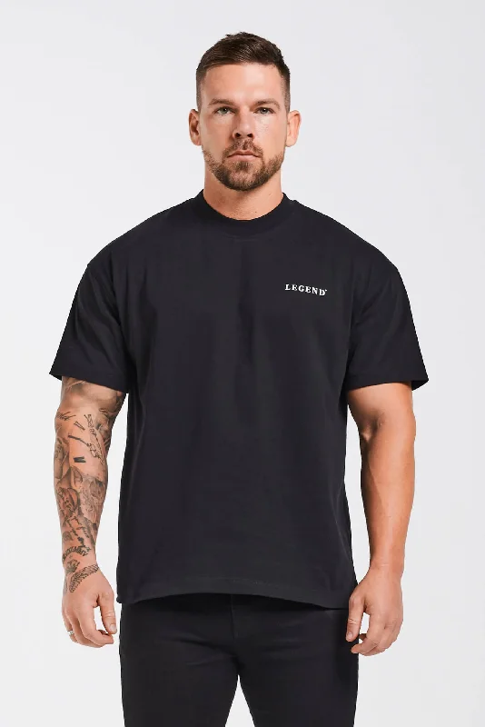 HEAVYWEIGHT LEGEND T-SHIRT - BLACK