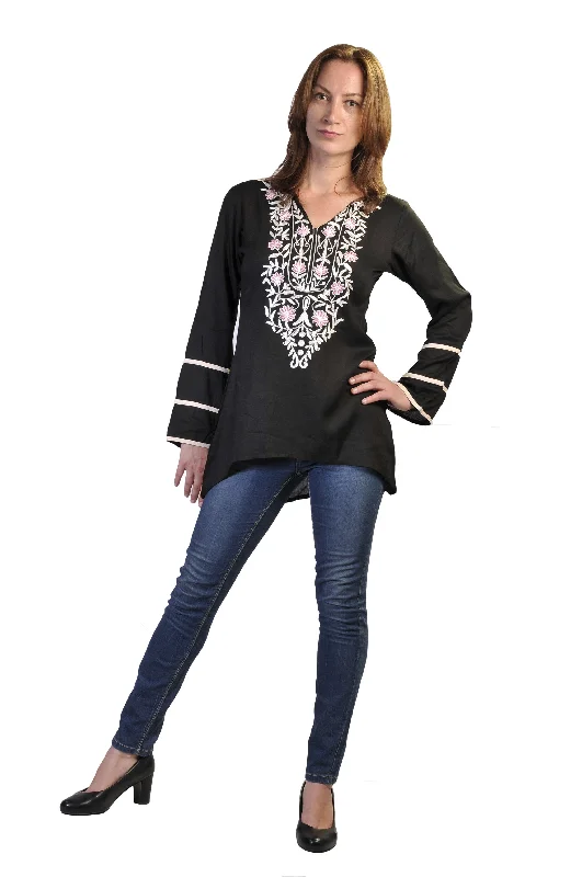 ladies-reyon-flex-long-sleeve-dress-with-aari-neck-design