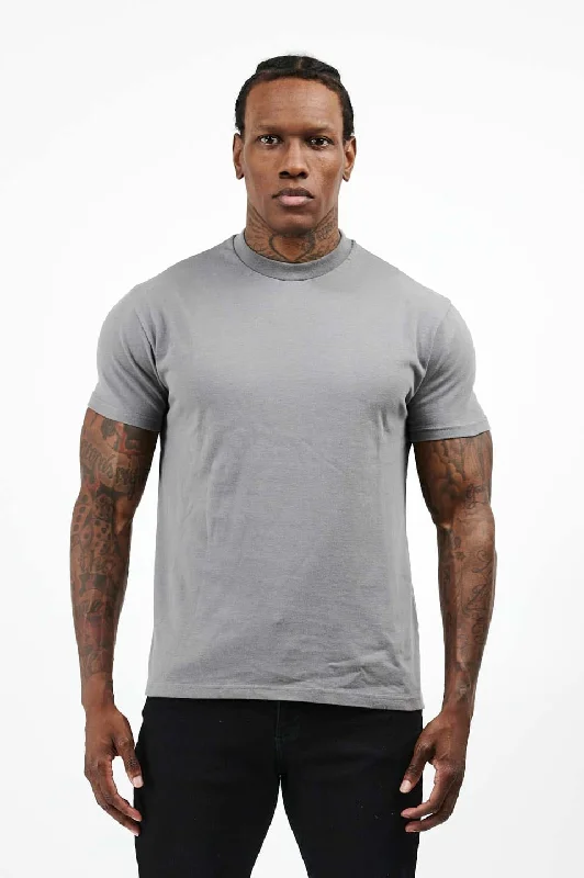 PREMIUM BASICS T-SHIRT - GUNMETAL GREY