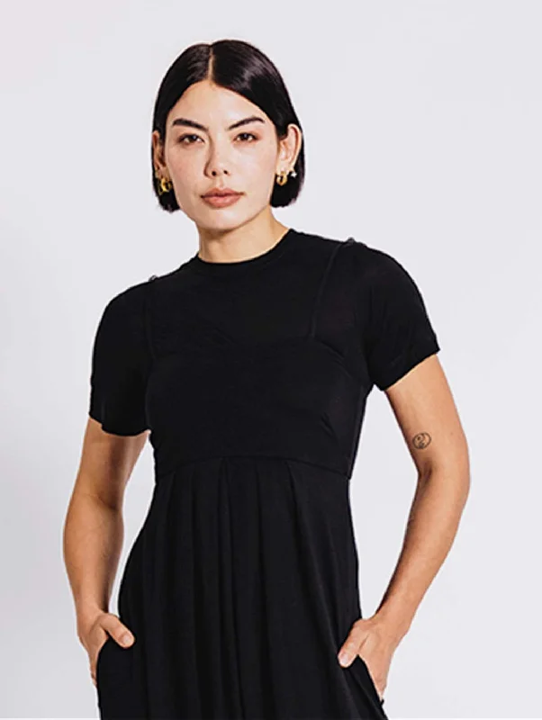 Lightweight Womens' Lyocell T-Shirt | Jet Black