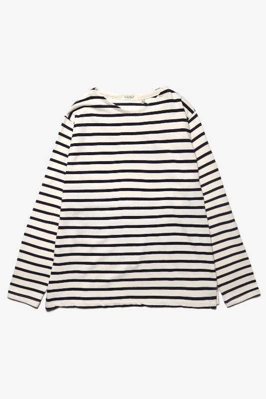 Outstanding & Co. - Boatneck Breton Stripe Top - Ivory