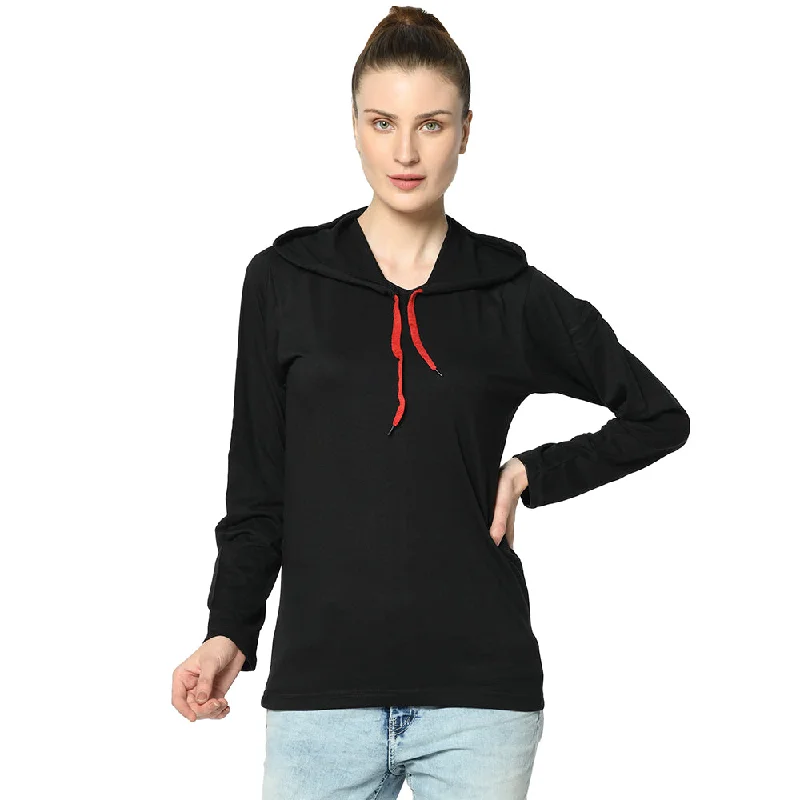 Vimal Jonney Black Color Full Sleeve Tshirt For Women