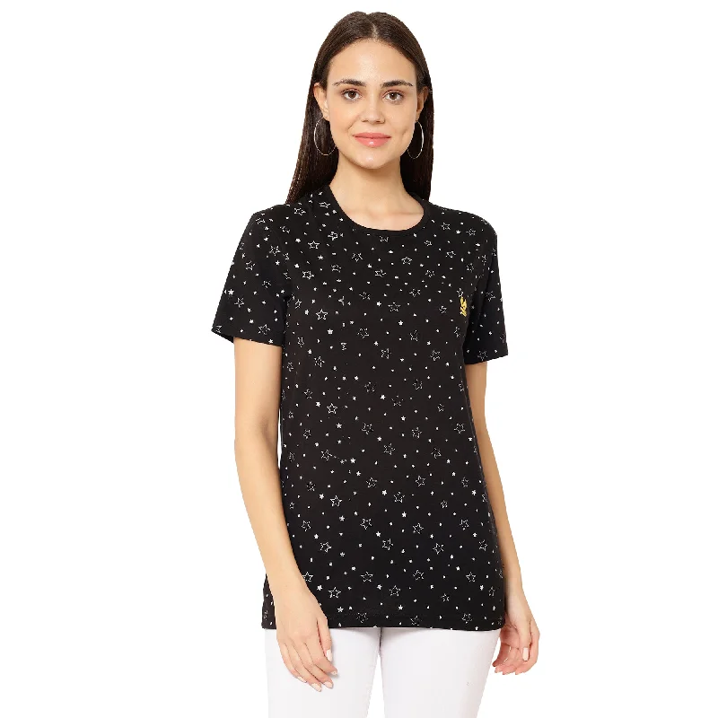 Vimal Jonney Black Color T-shirt For Women