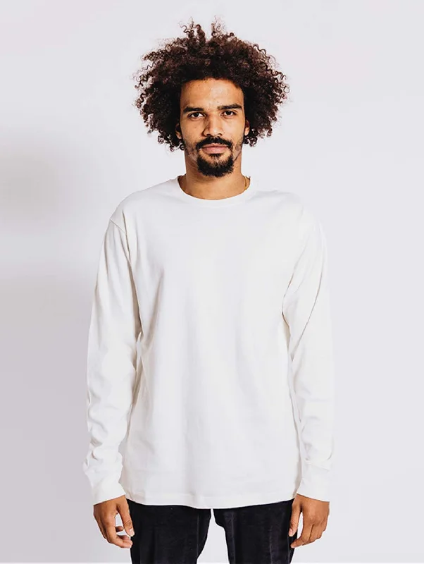 Organic Cotton Unisex Long Sleeve T-Shirt | White