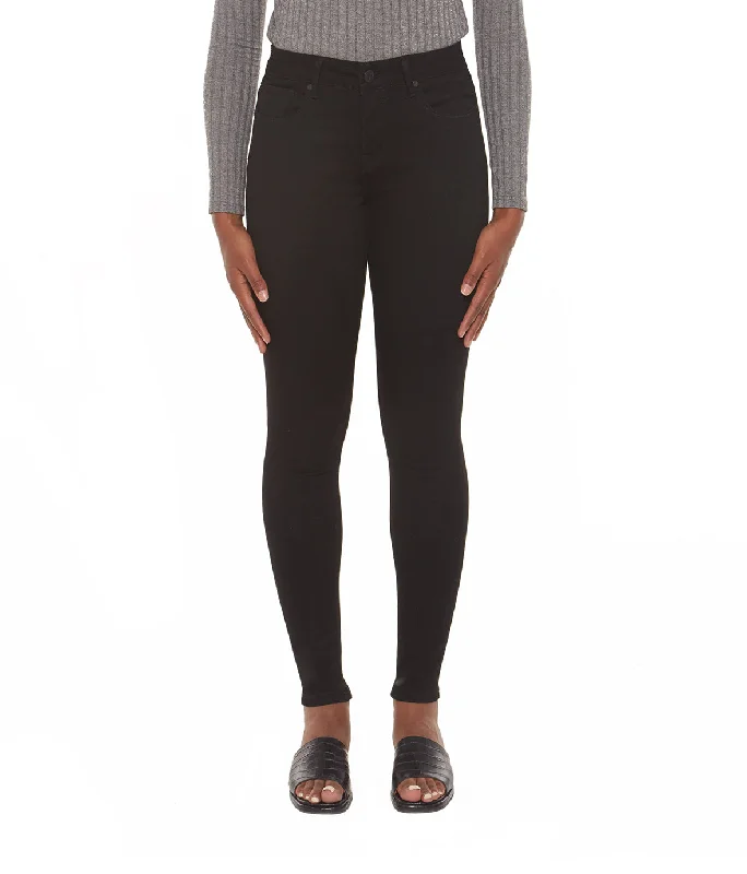 Blair-BLK Mid-Rise Skinny Jeans