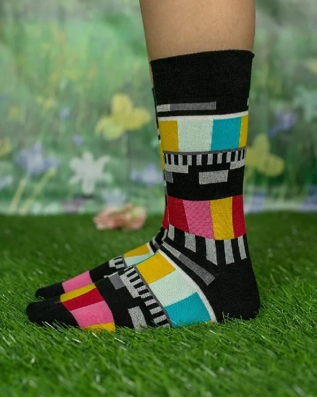 Glitch Neck Socks